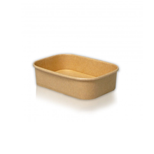 500ml kraft/white  paper container