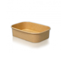 650ml  kraft/white  paper container