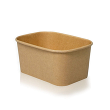 1000ml kraft/white  paper container