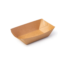 4# kraft boat tray