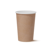 12oz PLA coated Single Wall Cup / brown print