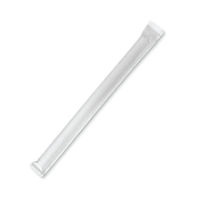 Paper Straw Bubble Tea-Plain White 12mm - Individually Wrapped
