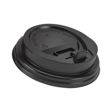 4oz Plastic Hot & Cold Lid / Black