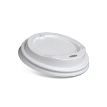 4oz Plastic Hot & Cold Lid / White