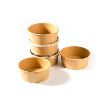 Kraft paper bowl 1000ml (TP) (500 Pcs/ctn)