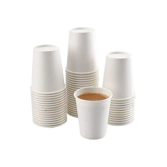 Plain White Paper Cups 150ml- 5OZ (2,000pcs/carton)