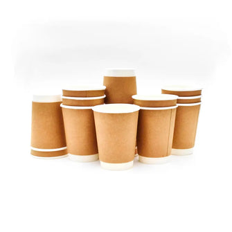 2 Layer Kraft Paper Cups 12OZ - 360ml  (500pcs/carton)