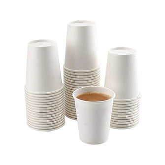 Plain White Paper Cups/Cups 210ml (7OZ) (2,000pcs/carton)
