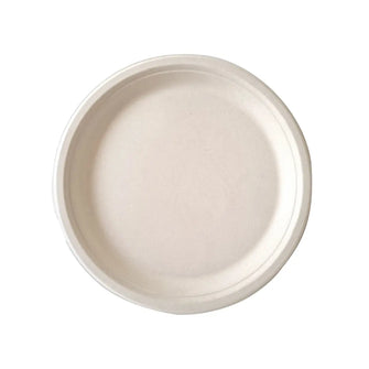 22.5cm Bagasse Paper Plate (500 Pcs/ctn)