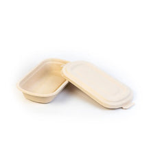 Single Compartment Bagasse Containers with lid (500 Pcs/ctn)