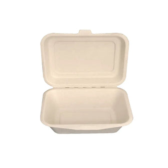 450ml Bagasse Clamshell Boxes (400 Pcs/ctn)