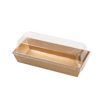 Kraft Rectangular Charcuterie Boxes + Lid(Imported) (Case includes 500 lids + 500 boxes)