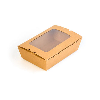 Kraft paper boxes with window 1200ml (TP) (300 Pcs/ctn)