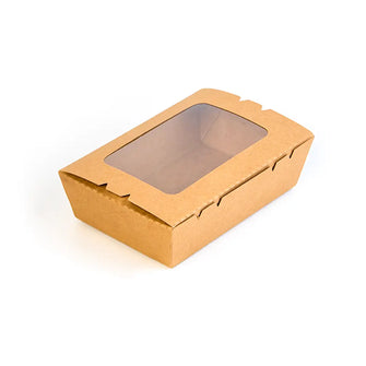 Kraft paper boxes with window 1600ml (TP) (300 Pcs/ctn)