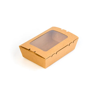 Kraft paper boxes with window 900ml (TP) (300 Pcs/ctn)