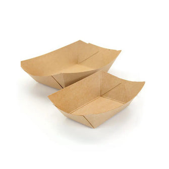 Kraft paper food tray S04  (1000 Pcs/ctn)