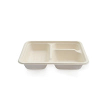 PET lid for Three-Compartment Bagasse Tray (600 Pcs/ctn)