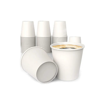 Plain White Paper Cups/Cups 90ml- 3oz (2,000pcs/carton)