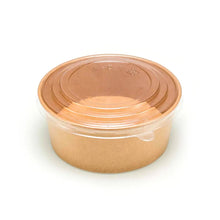PET lid for Kraft paper bowl 750/1000ml (500 Pcs/ctn)