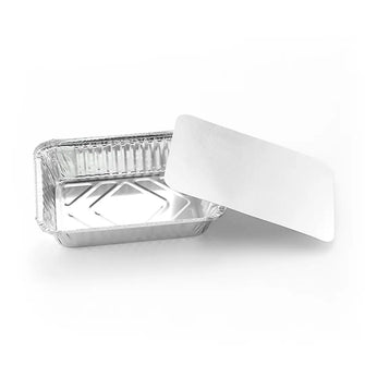 Aluminum coated paper lid for 850ml aluminum tray (1000 Pcs/ctn)