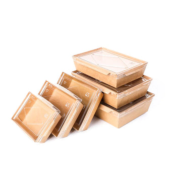 Plastic lid for 1200ml A-type food paper tray (TP) (300 Pcs/ctn)