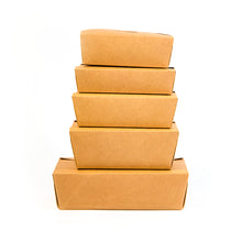 D-shaped paper food boxes 2000ml (TP) (300 Pcs/ctn)